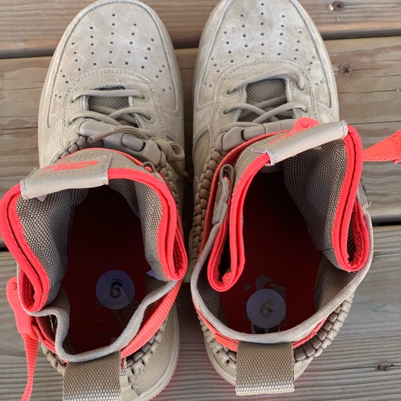 Nike Field Air Force 1 SF High Shoes Khaki sz 9 - Picture 5 of 8